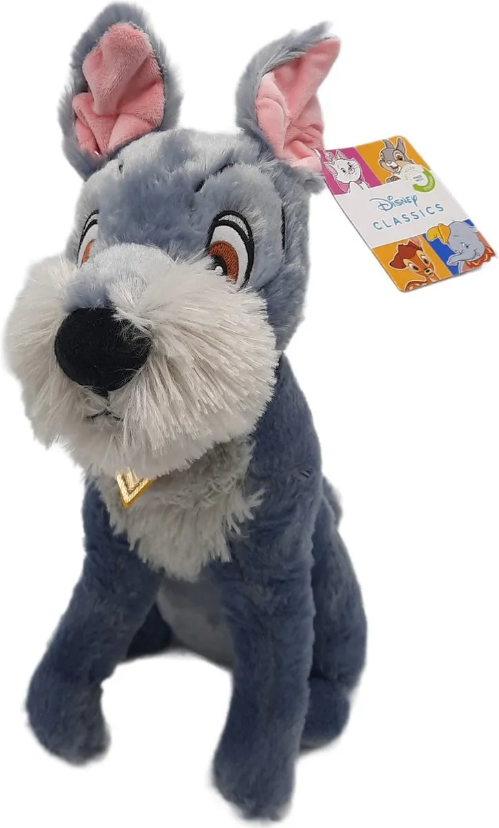 Disney Lady en de Vagebond Knuffel Vagebond Hond 30 cm