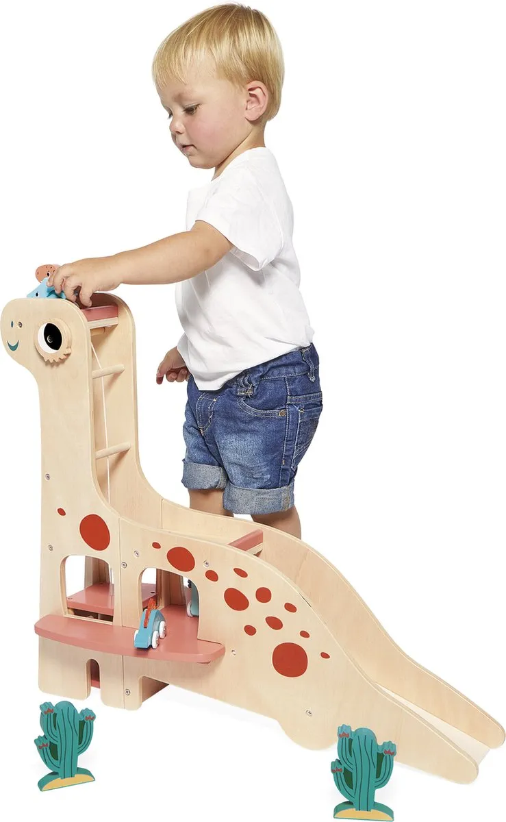 Janod Dino Garage J05835 - Multikleur
