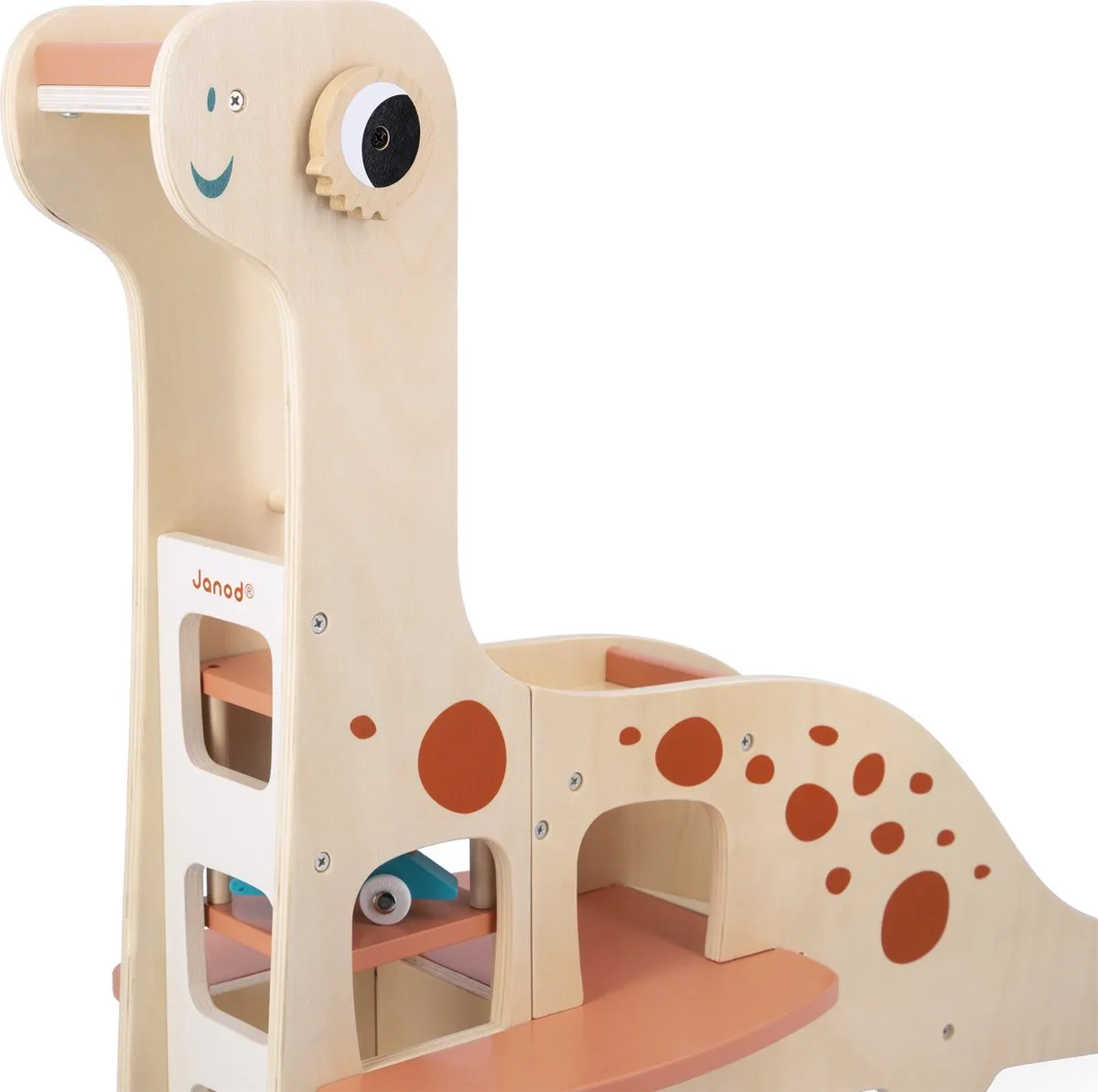 Janod Dino Garage J05835 - Multikleur - afbeelding 6 van 6