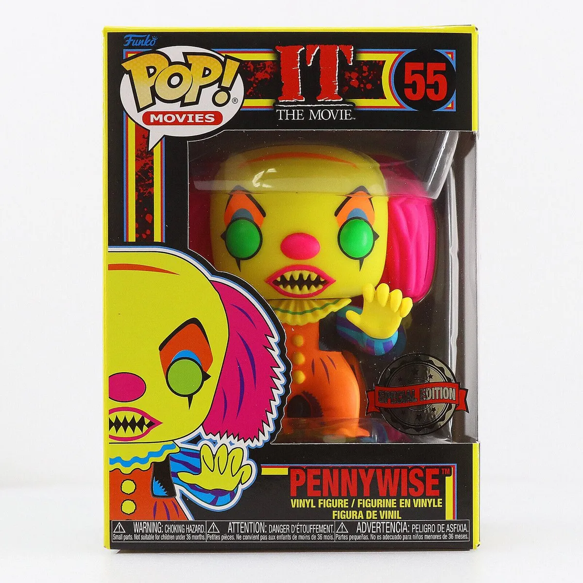 Funko Pop! Movies IT Pennywise Blacklight 65039