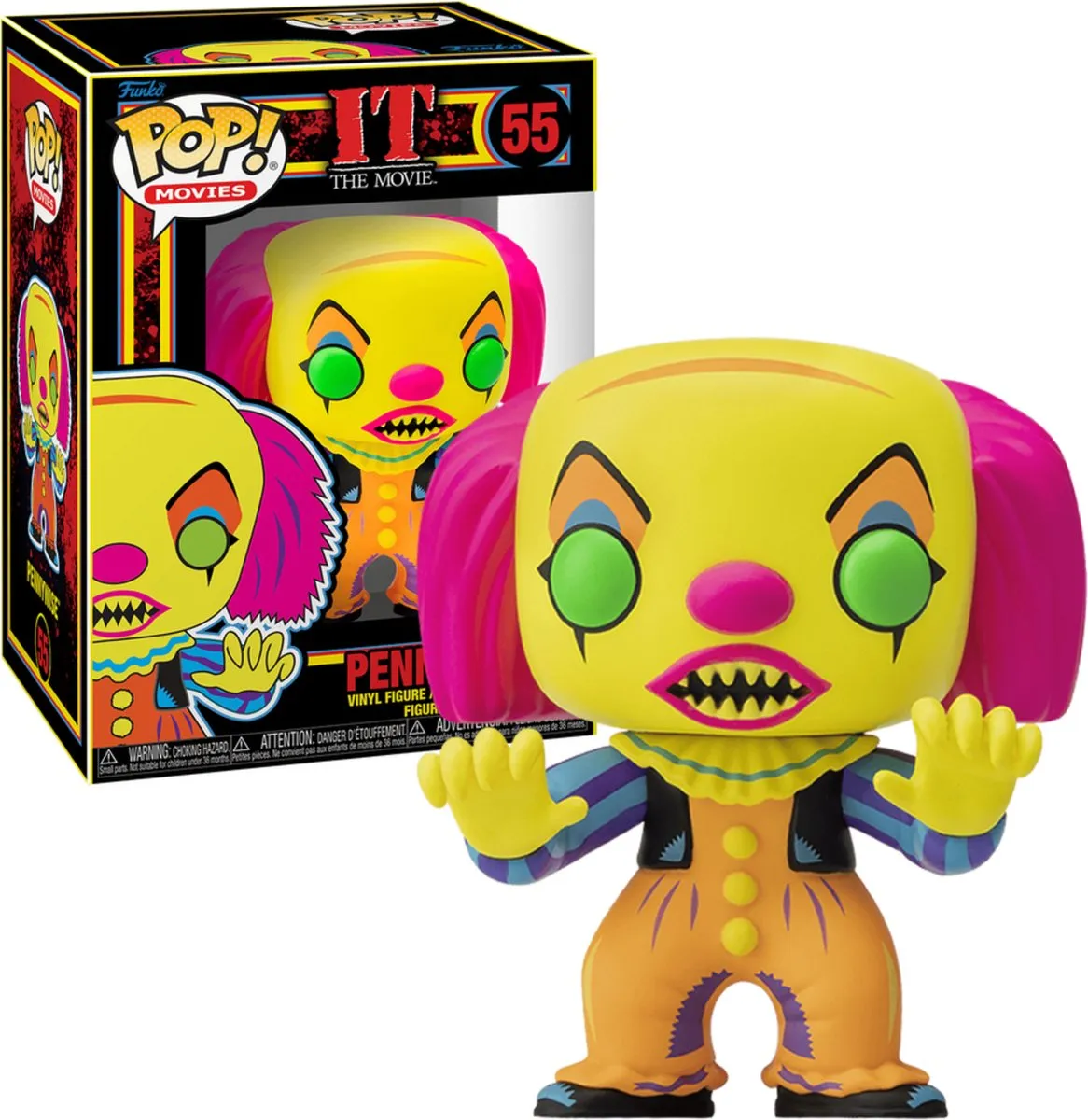 Funko Pop! Movies IT Pennywise Blacklight 65039