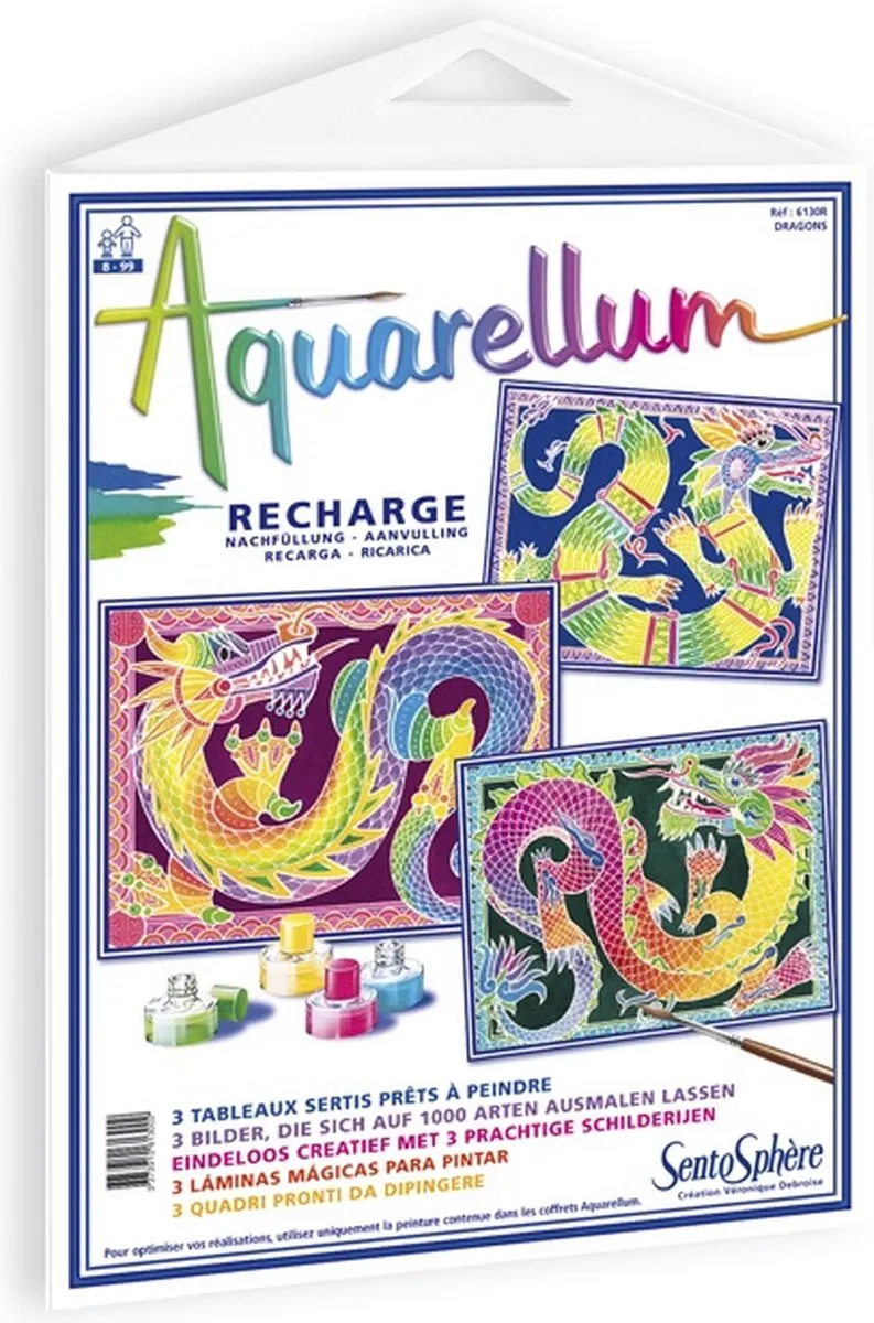 Asmodee Aquarellum Navulling Draken