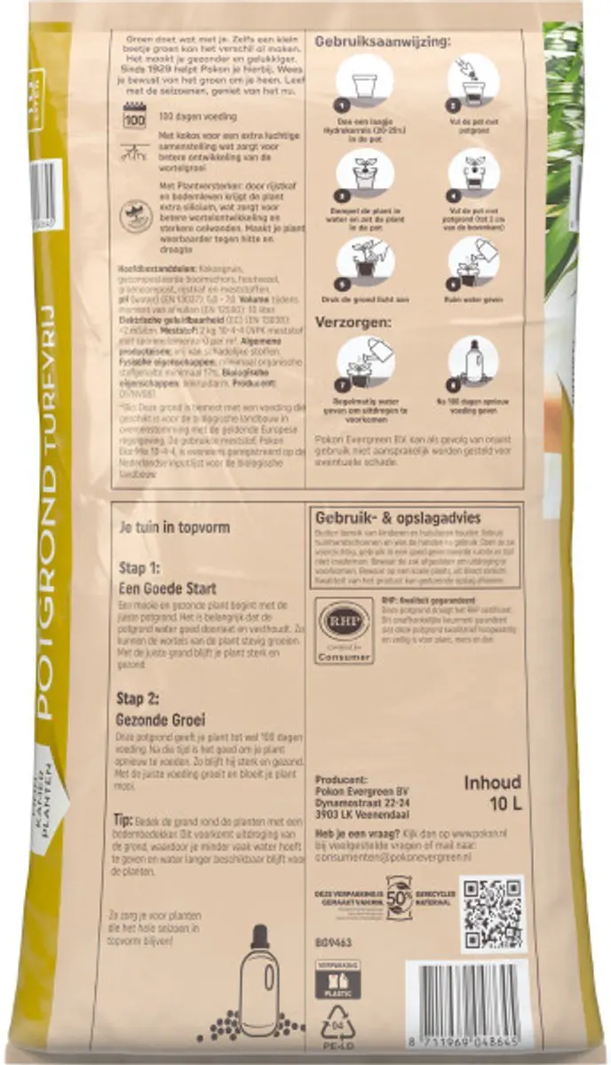 Pokon Bio Palmen Potgrond 10L - afbeelding 5 van 6