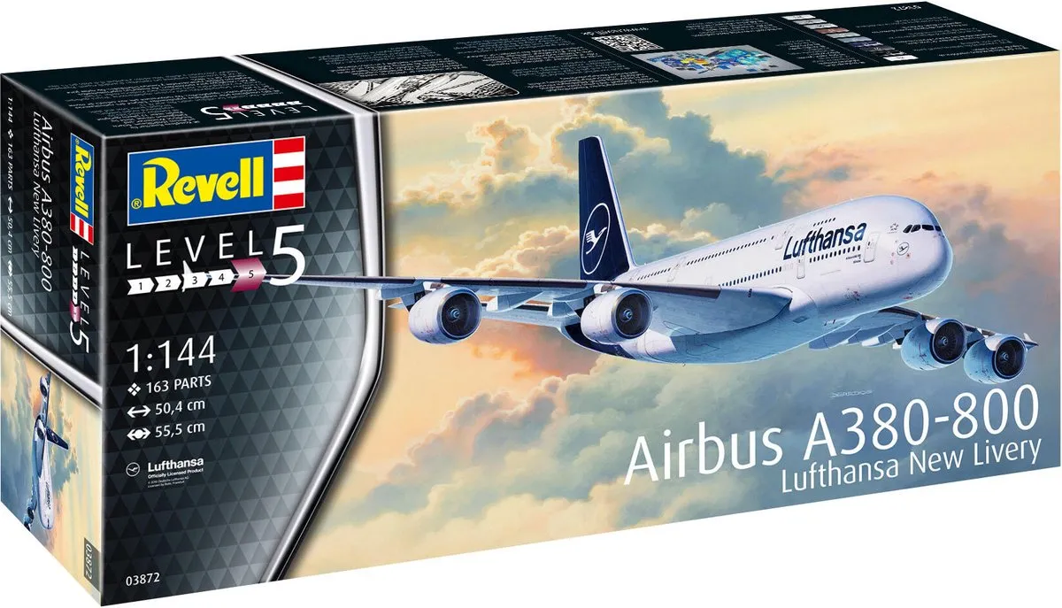 Revell 03872 Modelbouwpakket Airbus A380-800 Lufthansa
