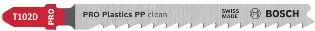 Bosch T Pro Plastics PP Clean T102D Zaagblad - 100mm - 2 Stuks - afbeelding 4 van 4