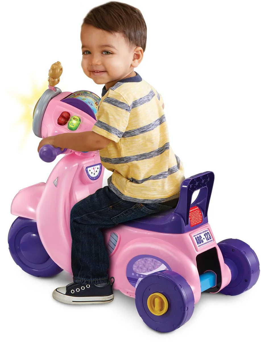 VTech 2-in-1 Loopscooter - Roze - afbeelding 6 van 6
