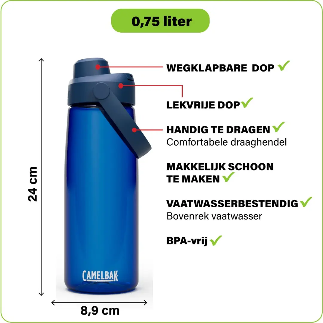 CamelBak Thrive Chug Drinkfles 750ml - Blauw