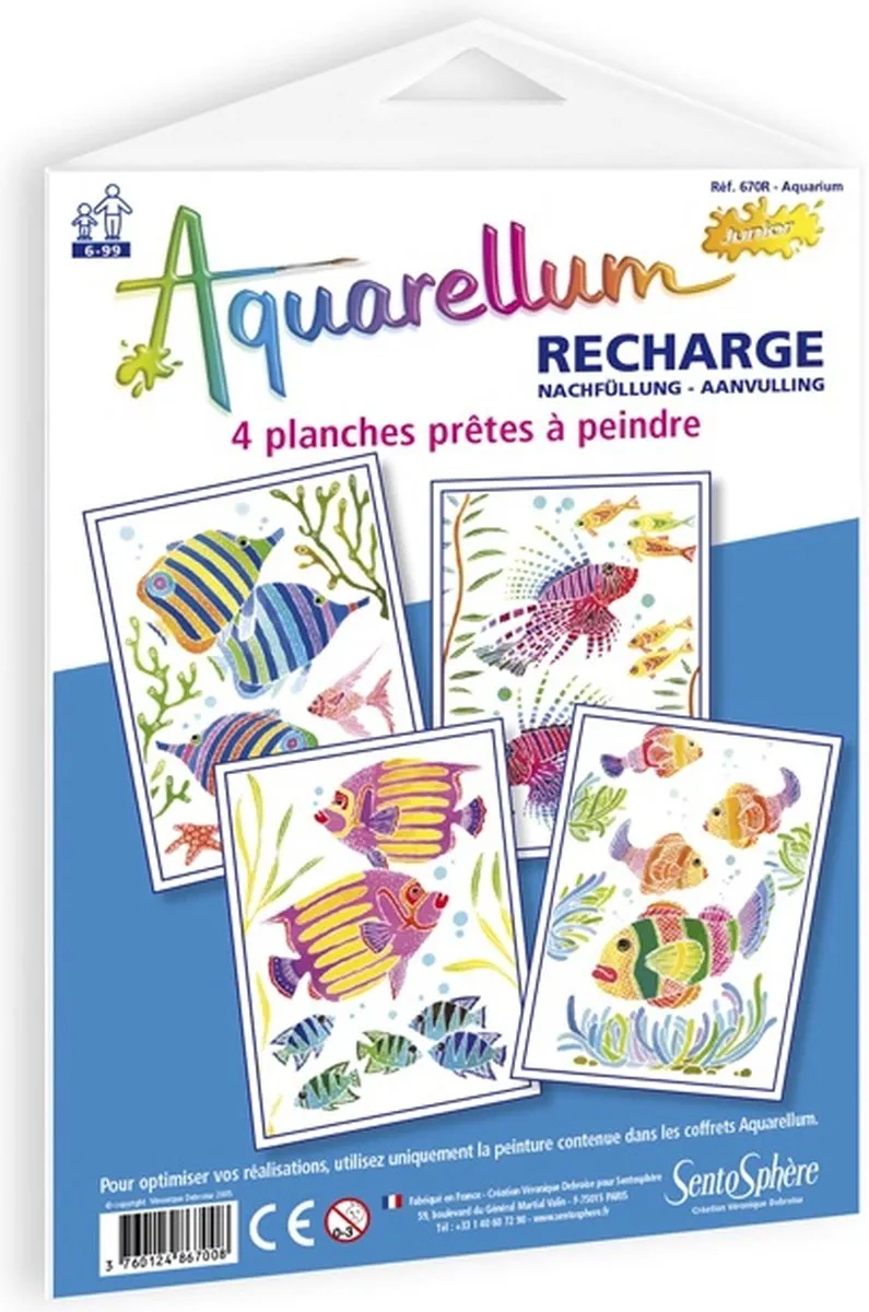 Asmodee Aquarellum Junior Navulling - 3 Stuks