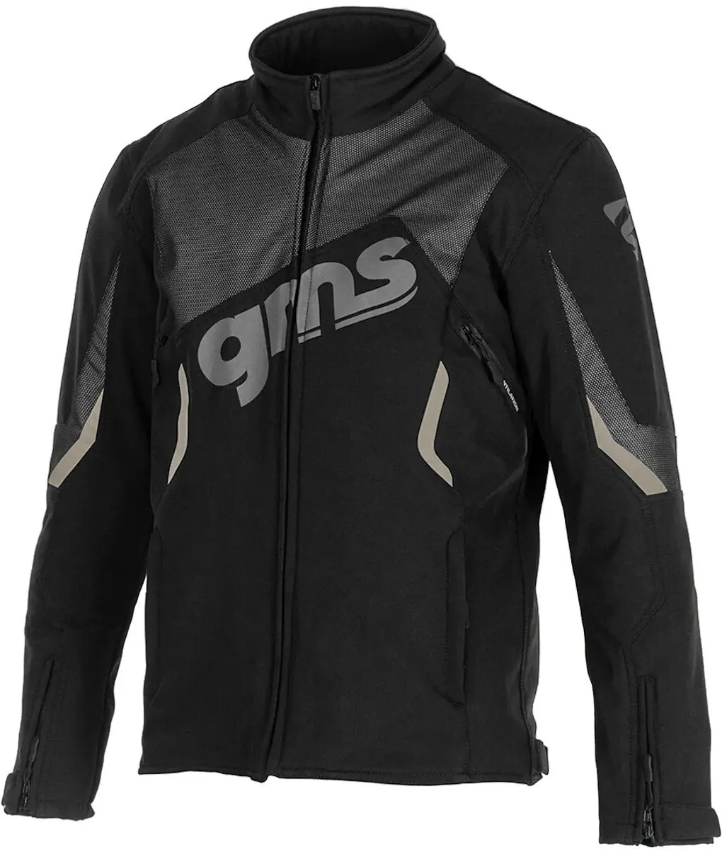 gms Arrow Zwarte Grijze Motor Softshelljas