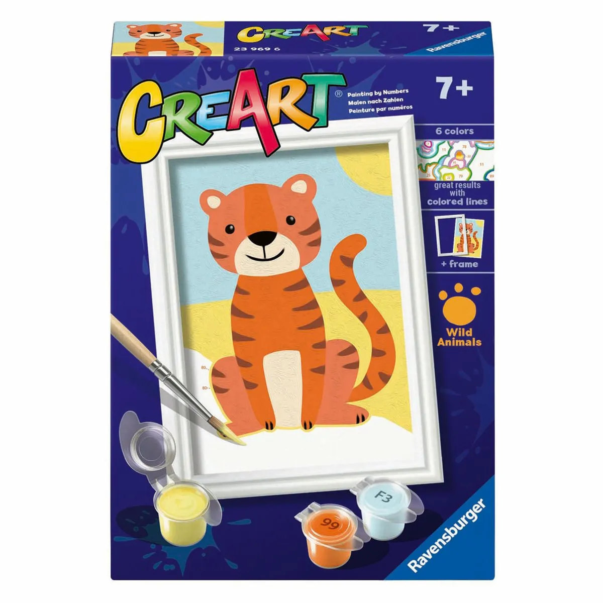 Ravensburger CreArt Wild Tiger Schilderen op Nummer - Meerkleurig