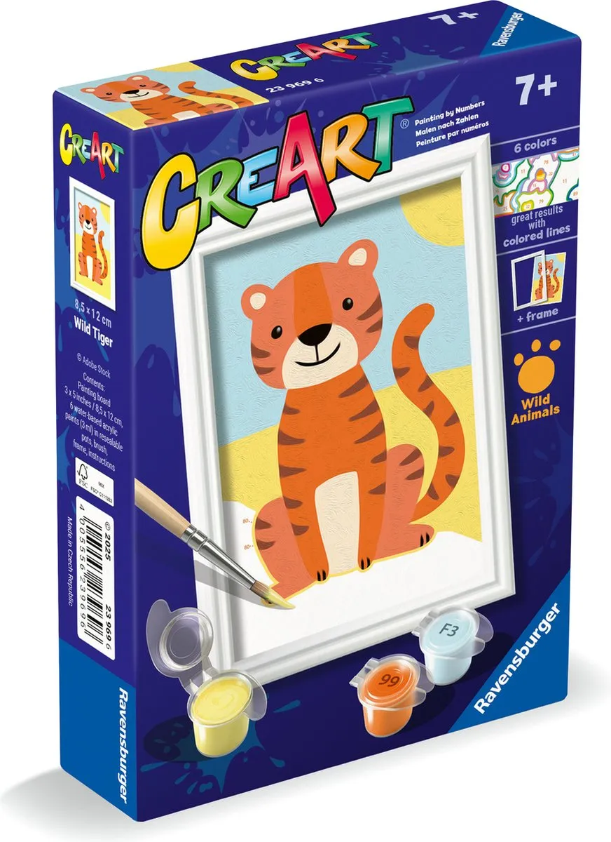 Ravensburger CreArt Wild Tiger Schilderen op Nummer