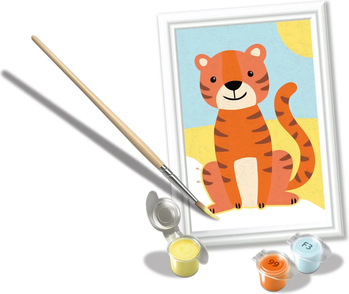 Ravensburger CreArt Wild Tiger Schilderen op Nummer - Meerkleurig - afbeelding 6 van 6