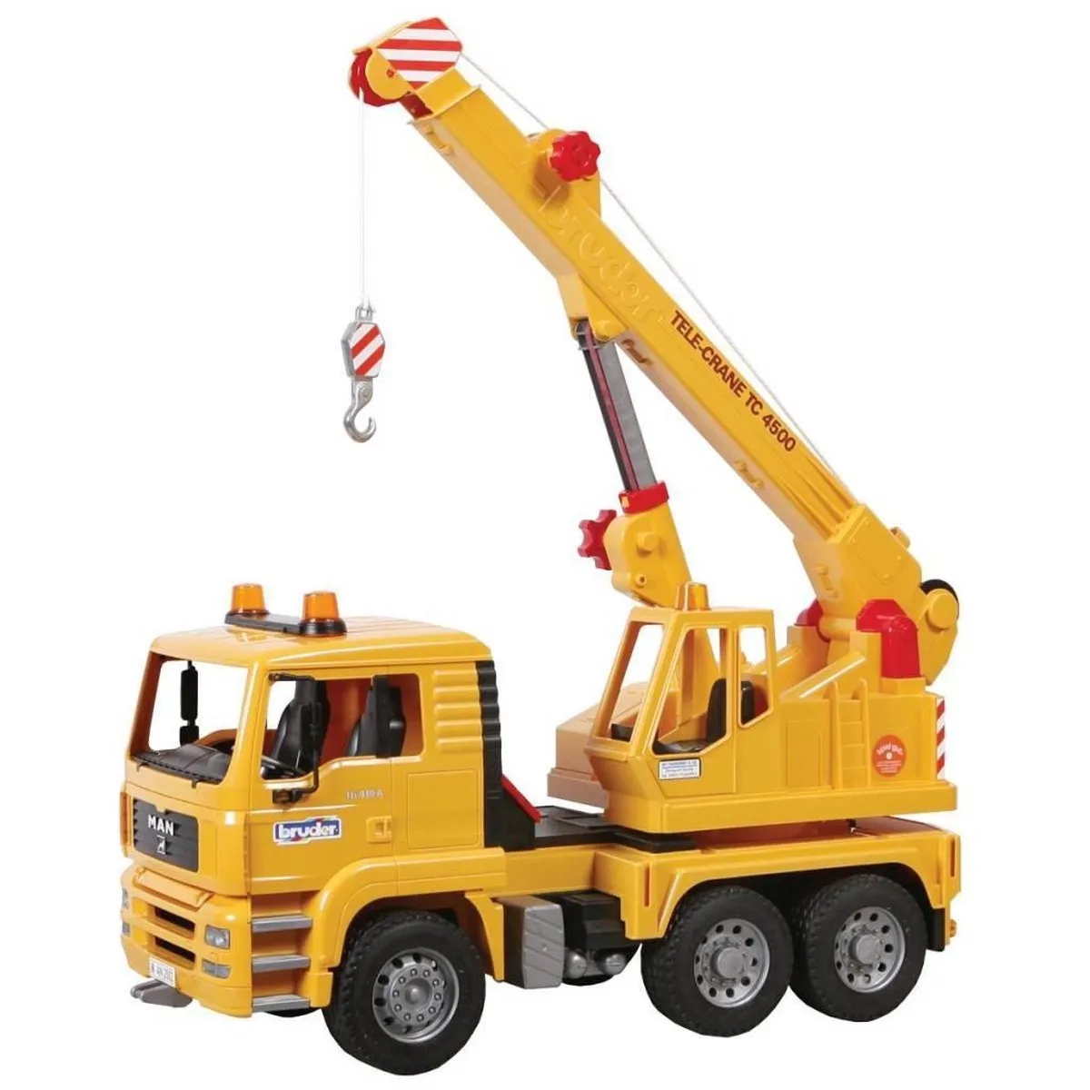 Bruder MAN Kraanwagen 1:16 - Geel