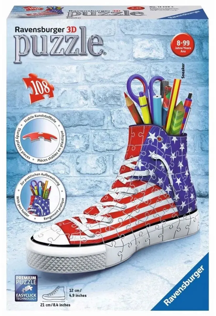 Ravensburger Sneaker American Style- 3D puzzel - 108 stukjes