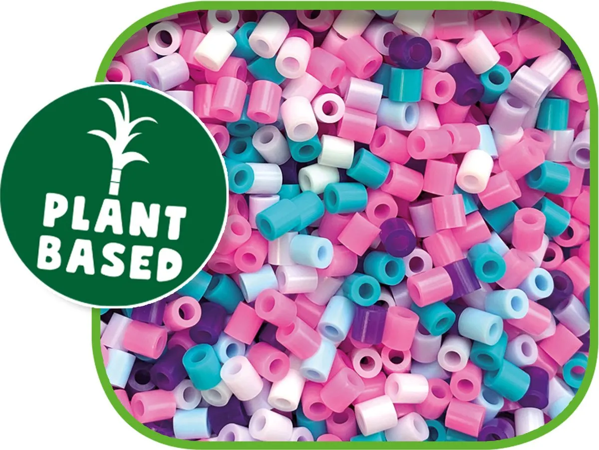 SES Creative Green Beedz Unicorn Strijkkralen - 1800 Stuks - 8 Kleuren