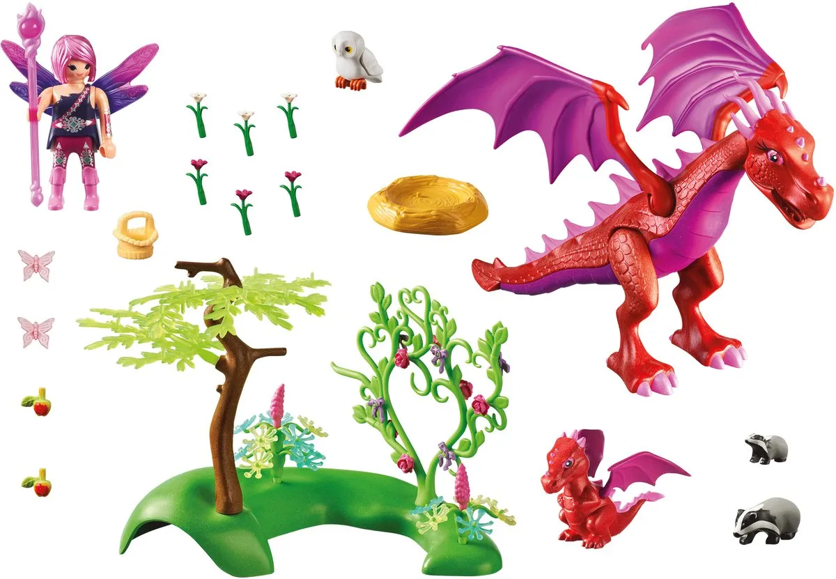 Playmobil Fairies Drakenmoeder met baby 71586