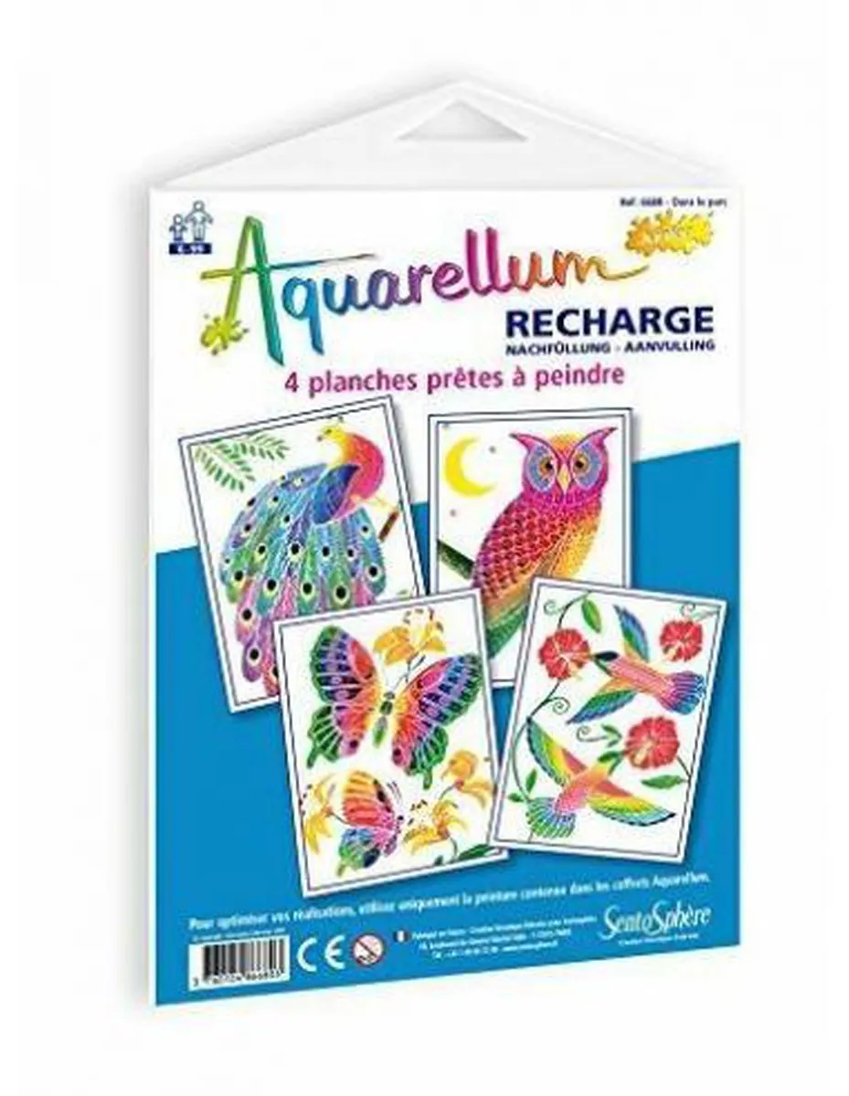 Asmodee Aquarellum Junior Navulling - In het park - 3 Stuks
