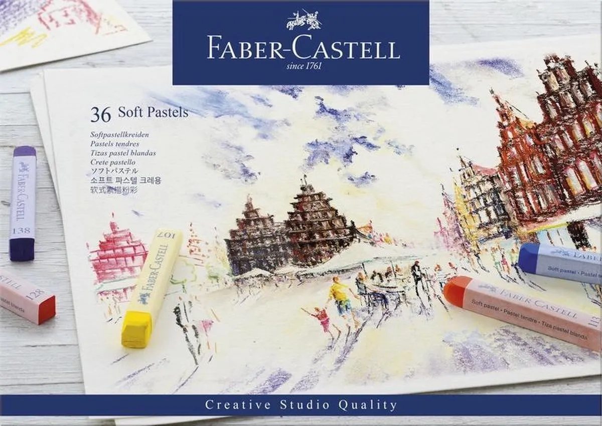 Faber-Castell Creative Studio Pastelkrijt 36 Stuks - Multicolor