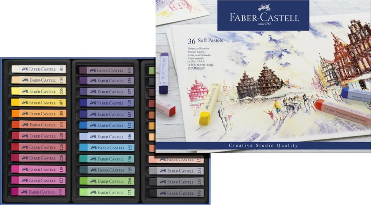 Faber-Castell Creative Studio Pastelkrijt 36 Stuks - Multicolor