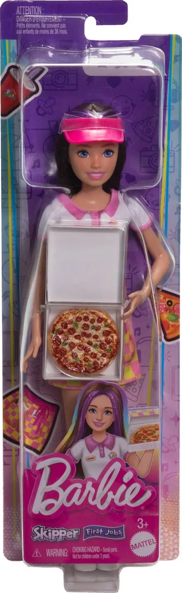 Barbie Skippe Pizzaserveerster HTK36 - Meerkleurig