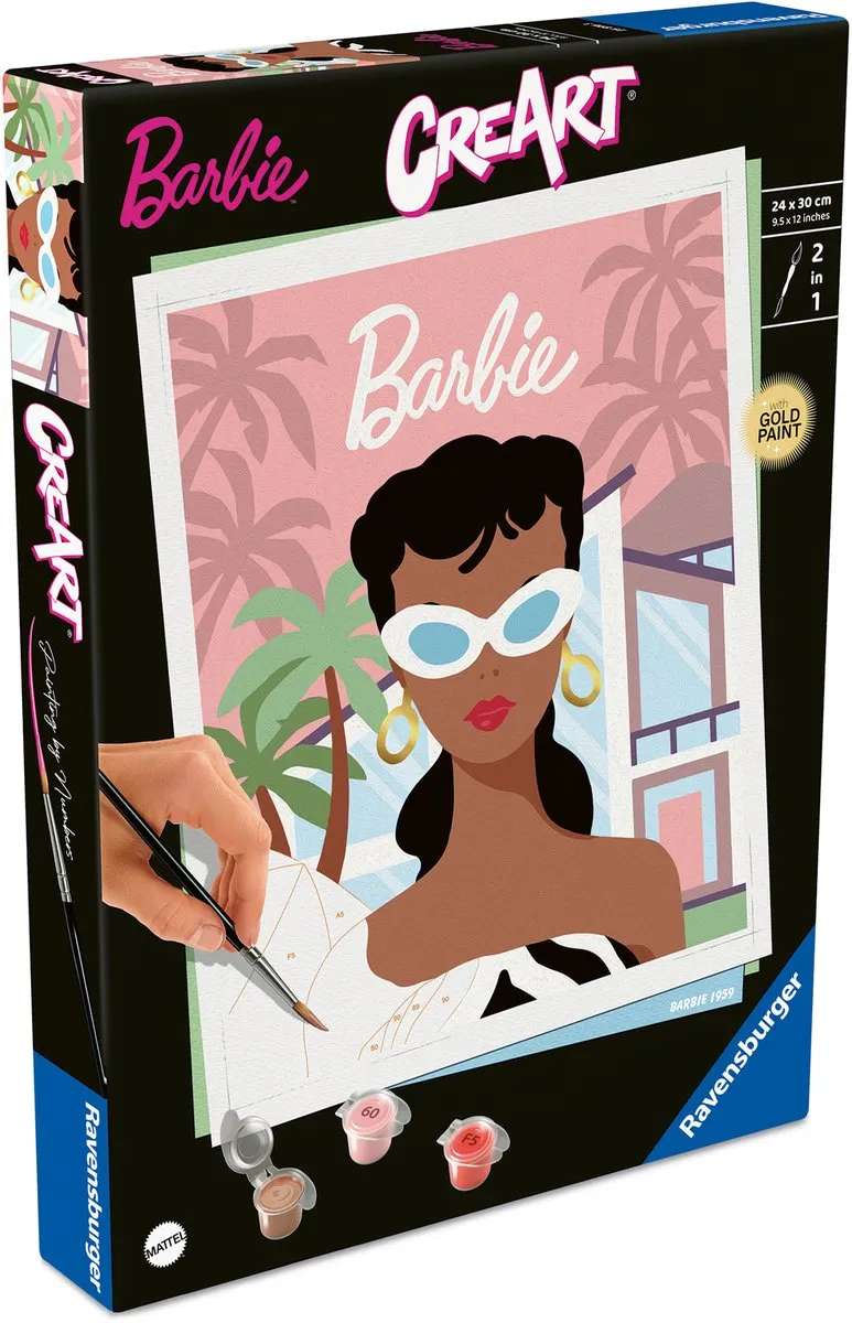 Ravensburger Schilderen op Nummer Barbie 1959 Creatief Pakket