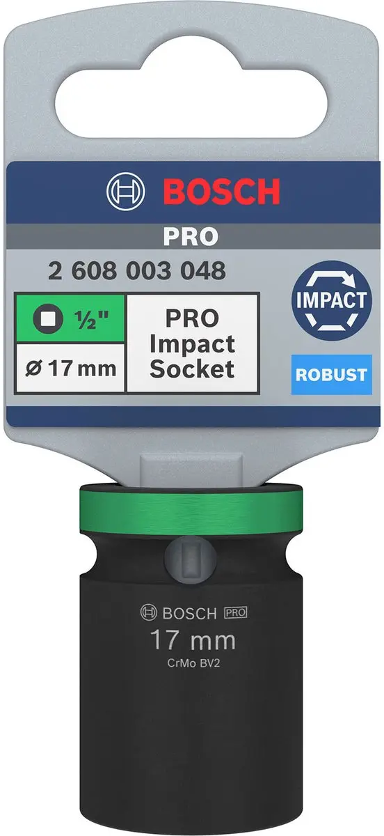 Bosch Professional PRO Impact Socket 17mm - 1 Stuk - afbeelding 3 van 3