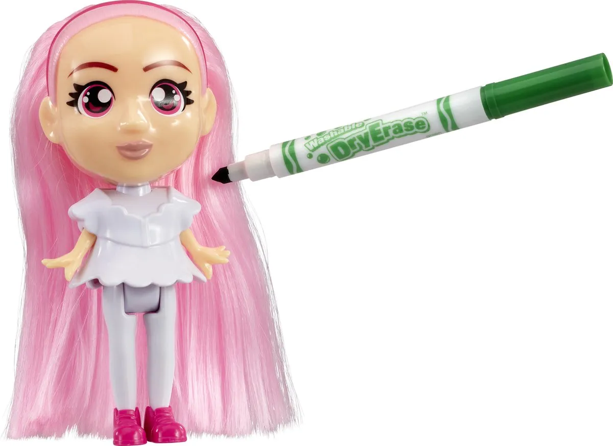 Crayola Colour & Style Friends Pop - Roze - 9-delig