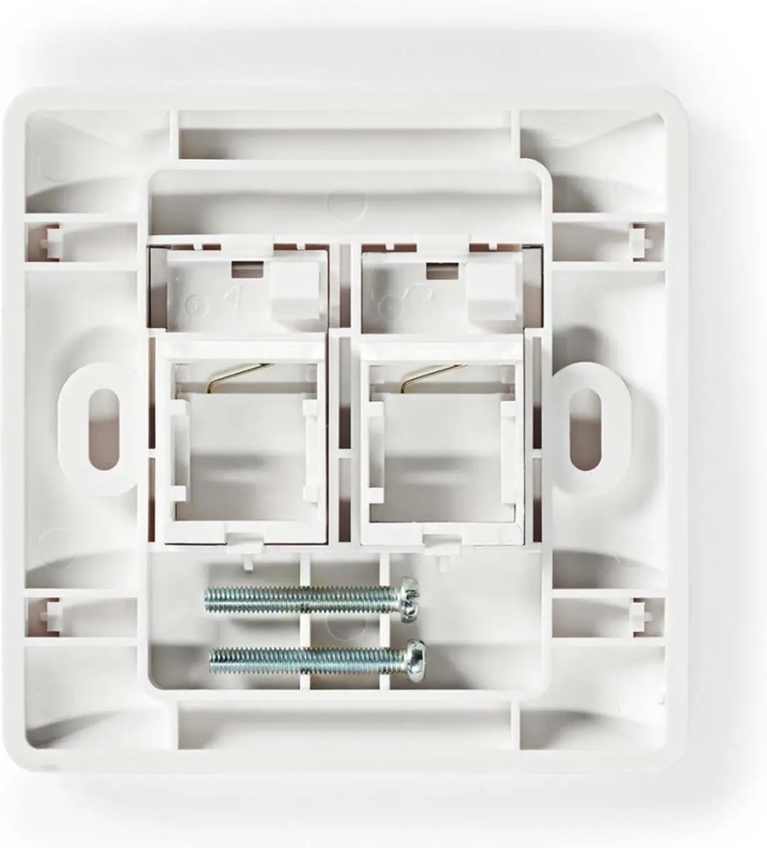 Nedis CCGP89760WT Keystone Voorplaat RJ45 - 2 Poorten - Wit - afbeelding 3 van 3