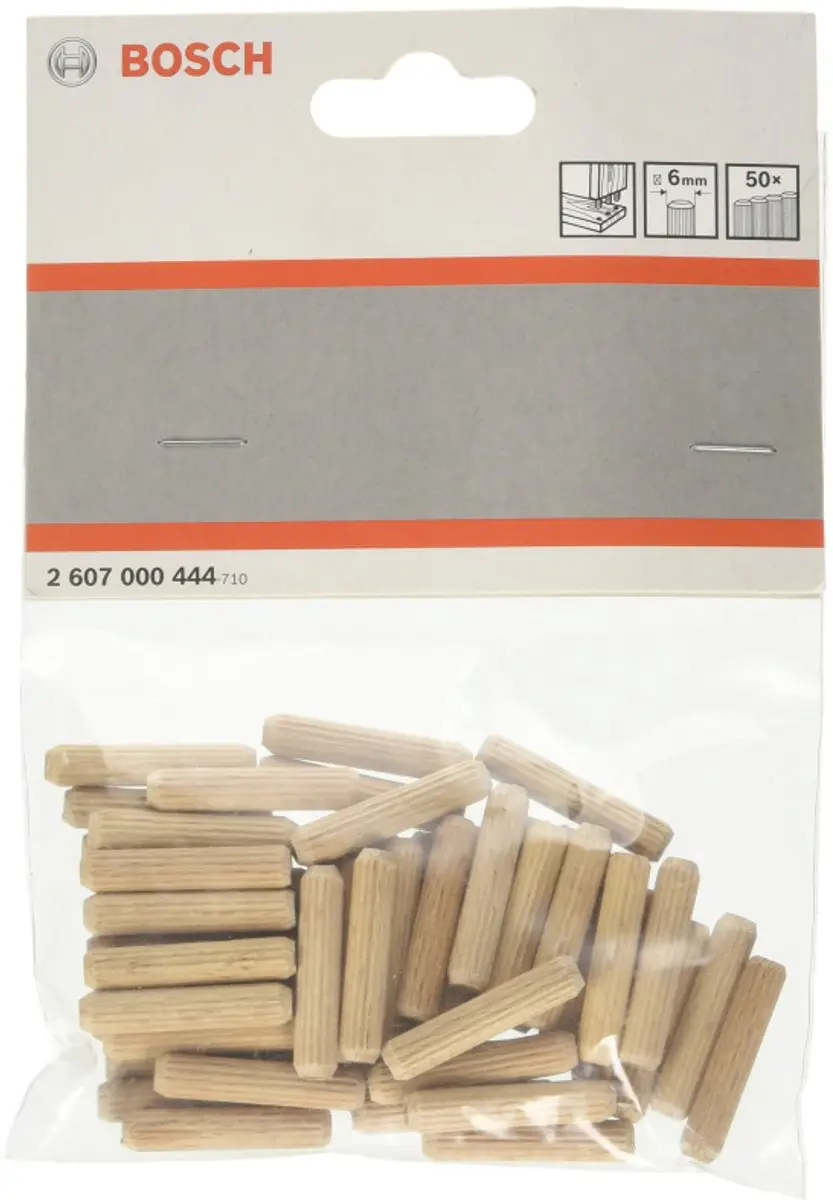Bosch Houtdeuvels 6mm 30mm - 50 Stuks - afbeelding 4 van 4