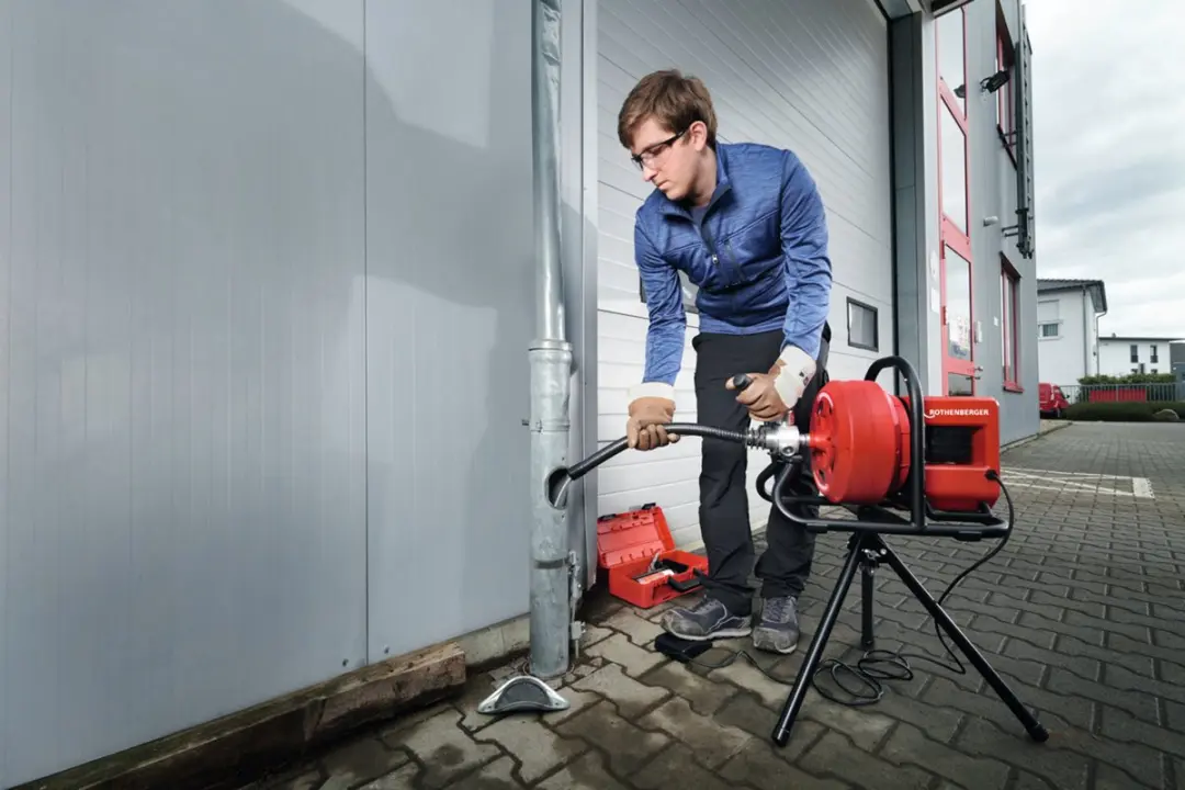Rothenberger RODRUM VarioClean Akku Trommelmachine 18V - Rood - afbeelding 3 van 6