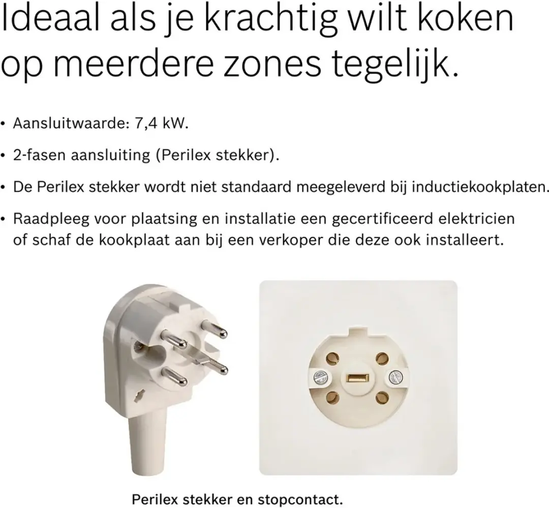 Bosch Serie 6 PVS731HC1M Inductie Inbouwkookplaat 70cm - Zwart - afbeelding 5 van 6
