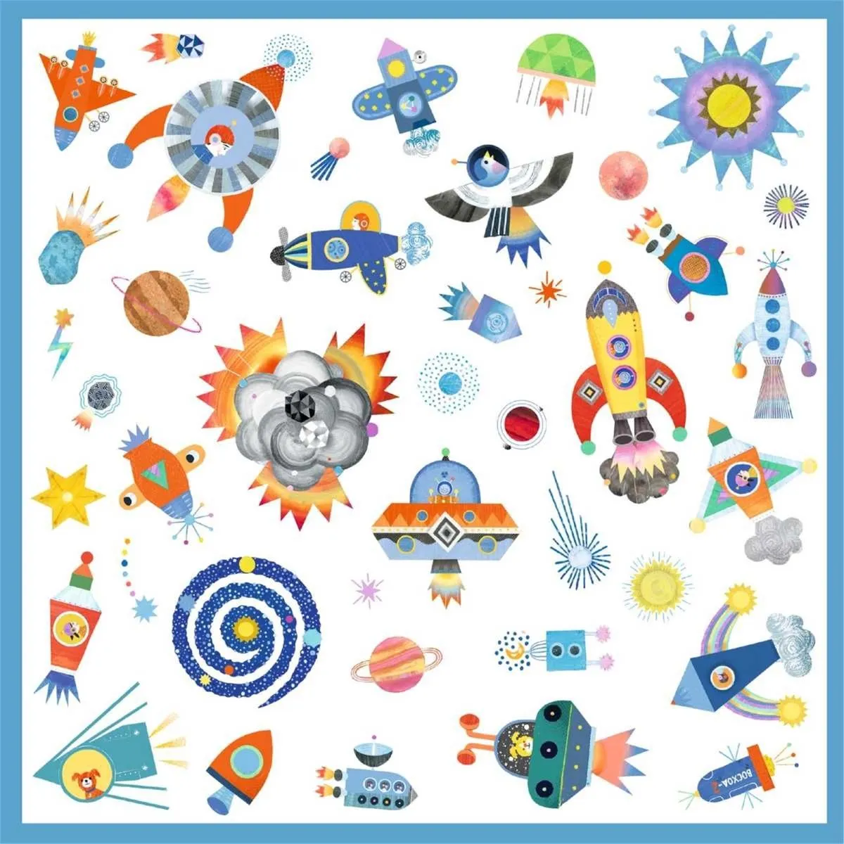 Djeco Stickers Space Interstellar - 160 Stuks