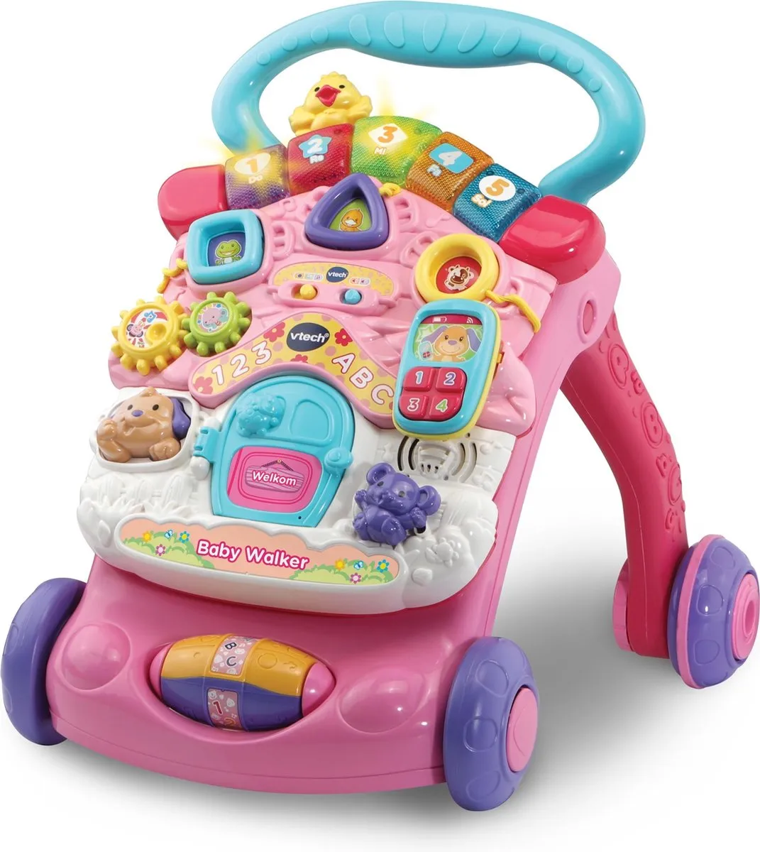 VTech 2-in-1 Baby Walker 80-505652 - Roze