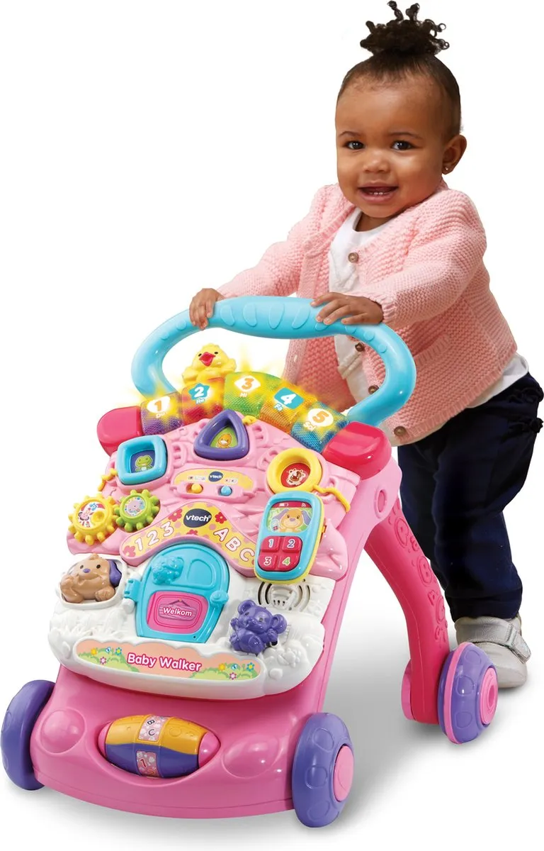 VTech 2-in-1 Baby Walker 80-505652 - Roze