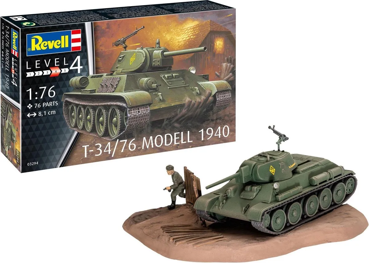 Revell 03294 T-34/76 Modell 1940 Modelbouwpakket