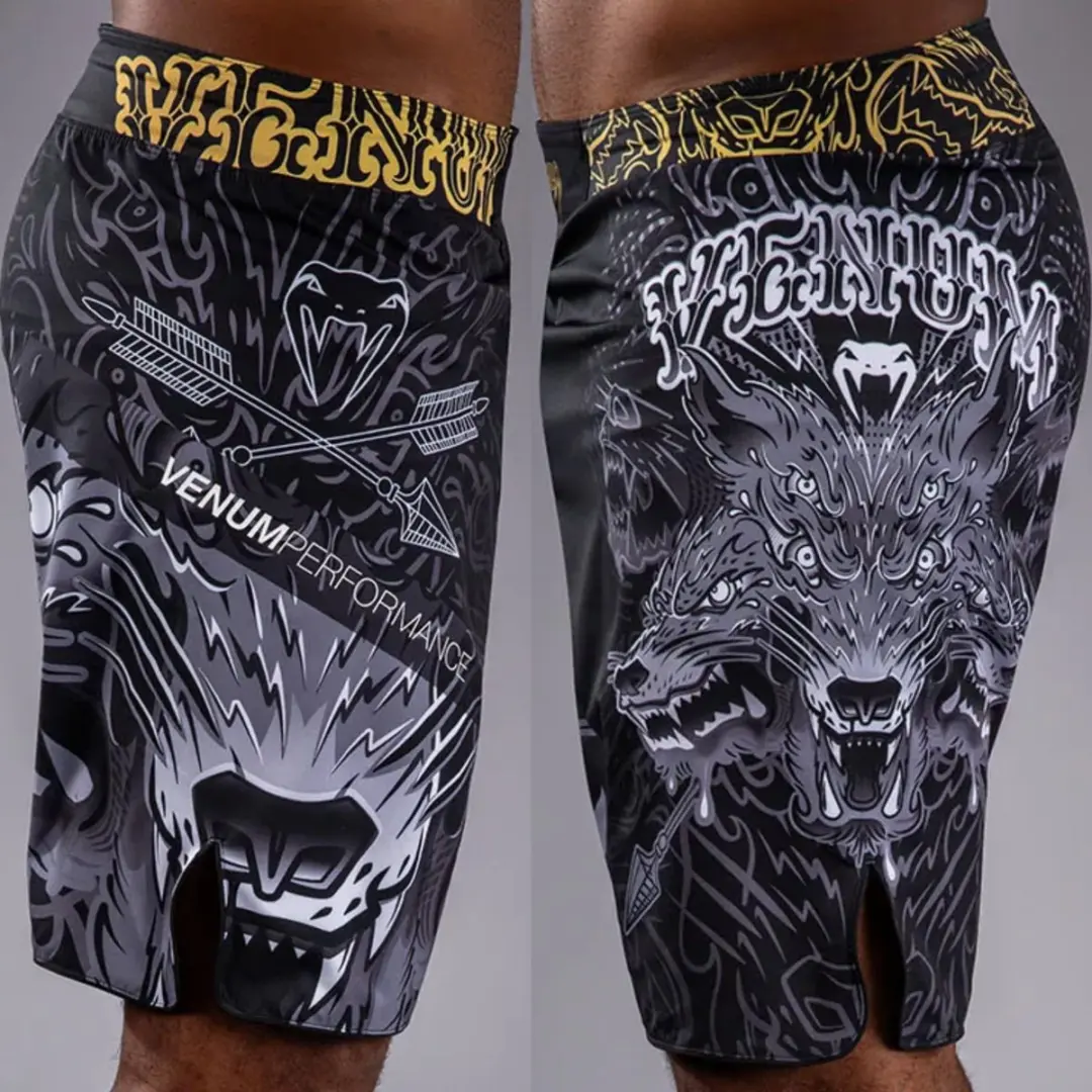 Venum Wolf Atak Fightshorts - L - Zwart/Grijs - afbeelding 6 van 6