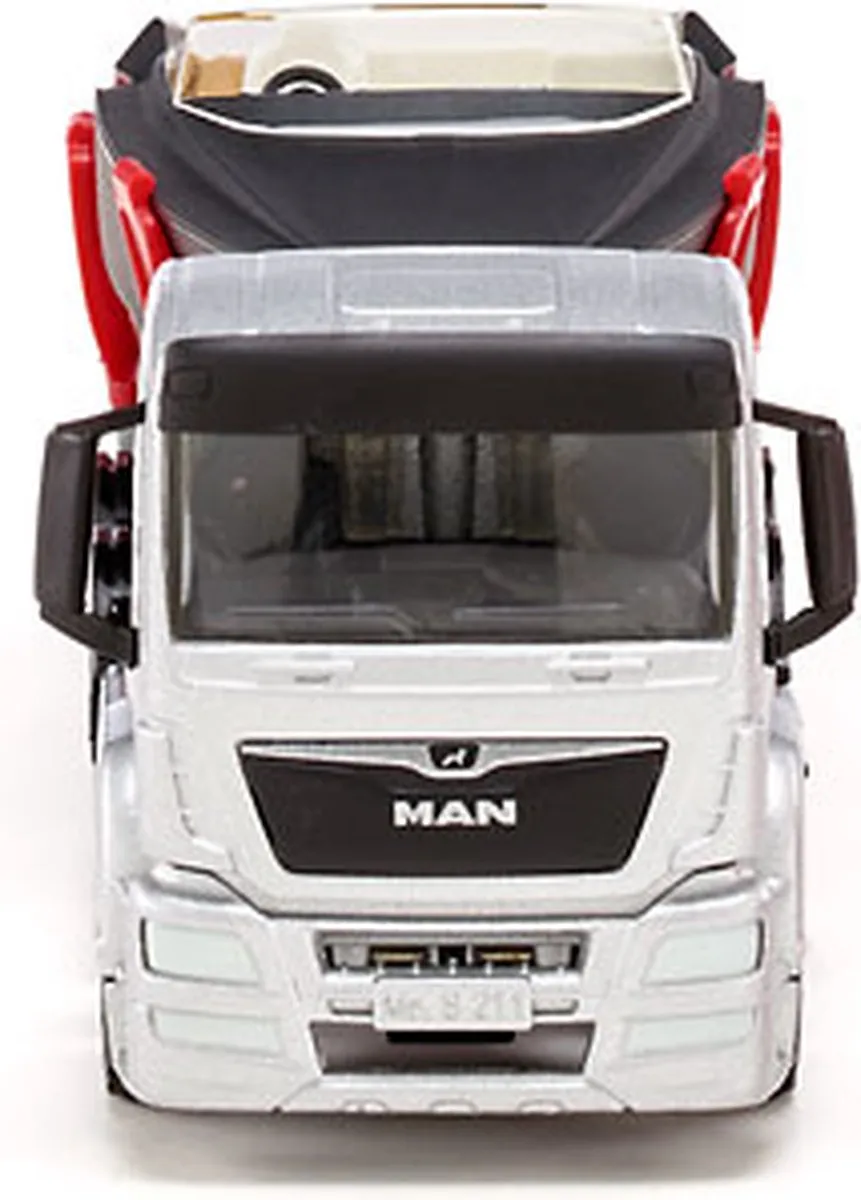 SIKU 2715 MAN Truck met Motorboot - Zilver/Zwart