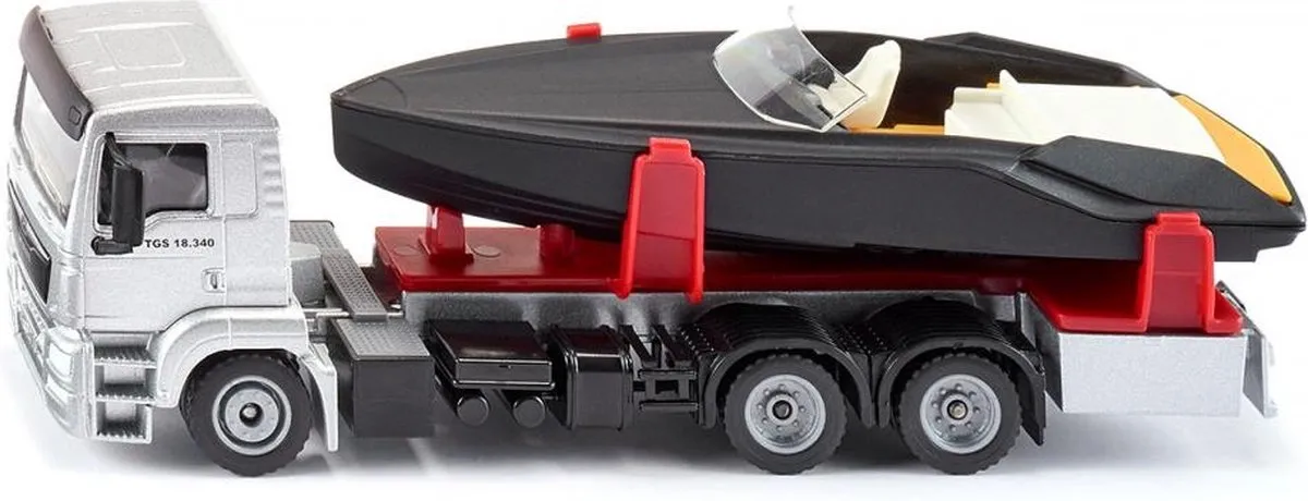 SIKU 2715 MAN Truck met Motorboot
