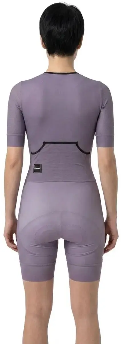 Santini Leaf Triatlonpak - Paars XS