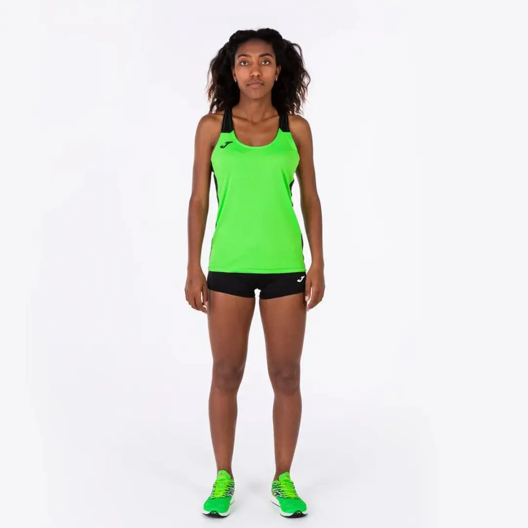 Joma Record Ii Mouwloos T-shirt Geel M Vrouw