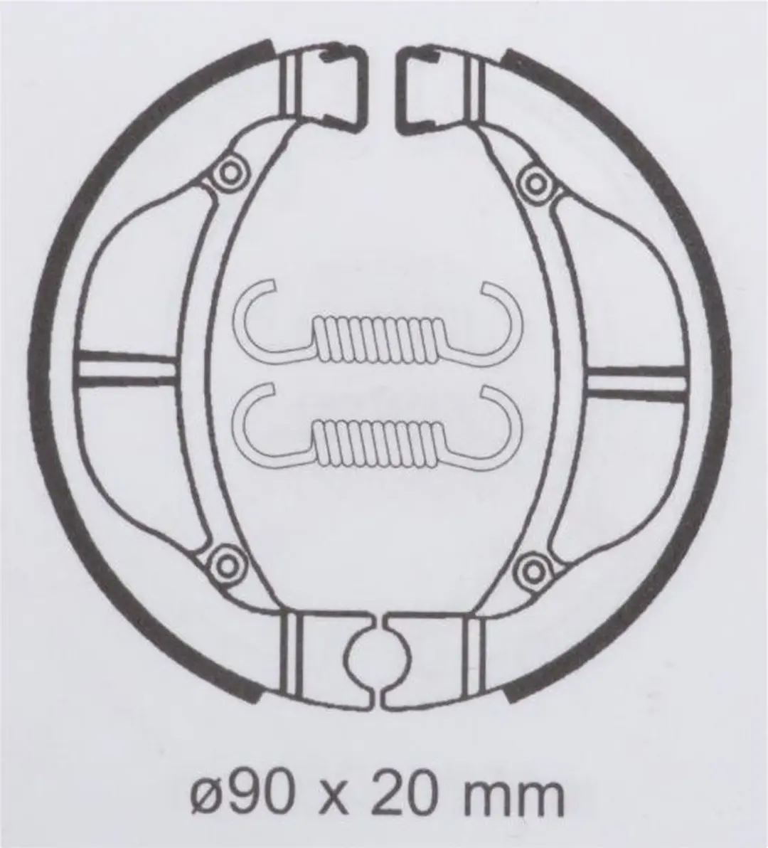 Bendix remschoen voor motorfiets Kawasaki 110 KLX 2002