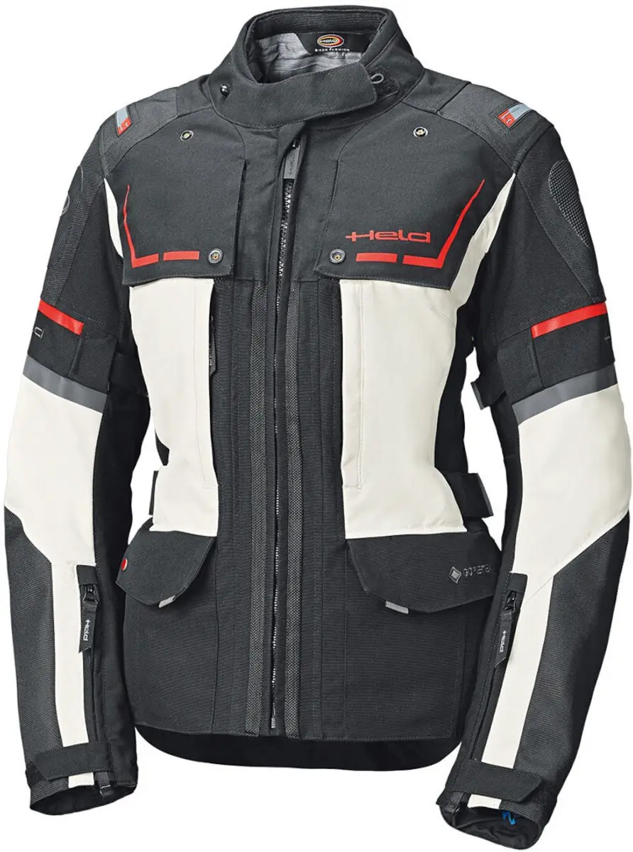 Held Karakum Dames Zwart Grijs Textiele Motorjas