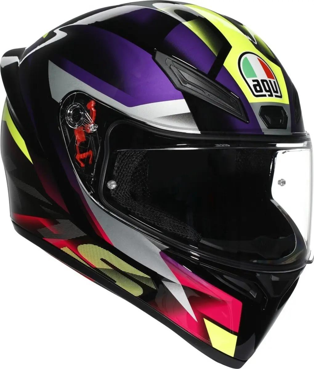 AGV K1 S Fastlap Zwart Lila Integraalhelm