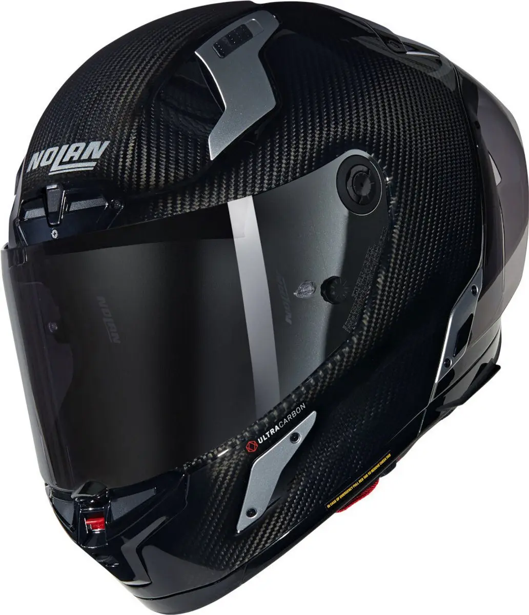 Nolan X-804 Rs Ultra Carbon Argento Integraalhelm Zwart XL