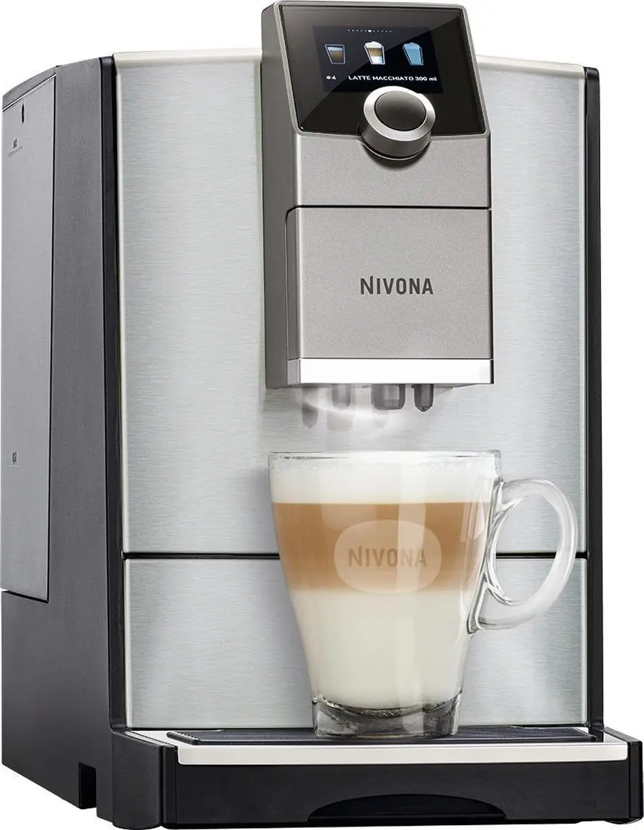 Nivona CafeRomatica NICR799 Espressomachine - 8 Programma's - RVS/Zwart - afbeelding 2 van 3