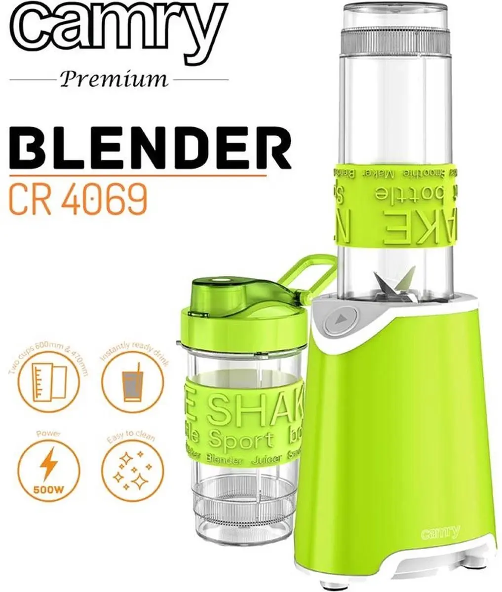 Camry CR 4069 Personal Blender 800W - Groen - afbeelding 6 van 6