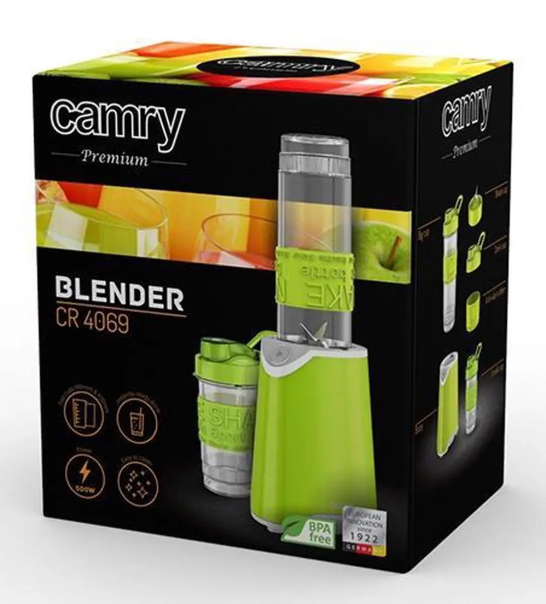 Camry CR 4069 Personal Blender 800W - Groen - afbeelding 4 van 6