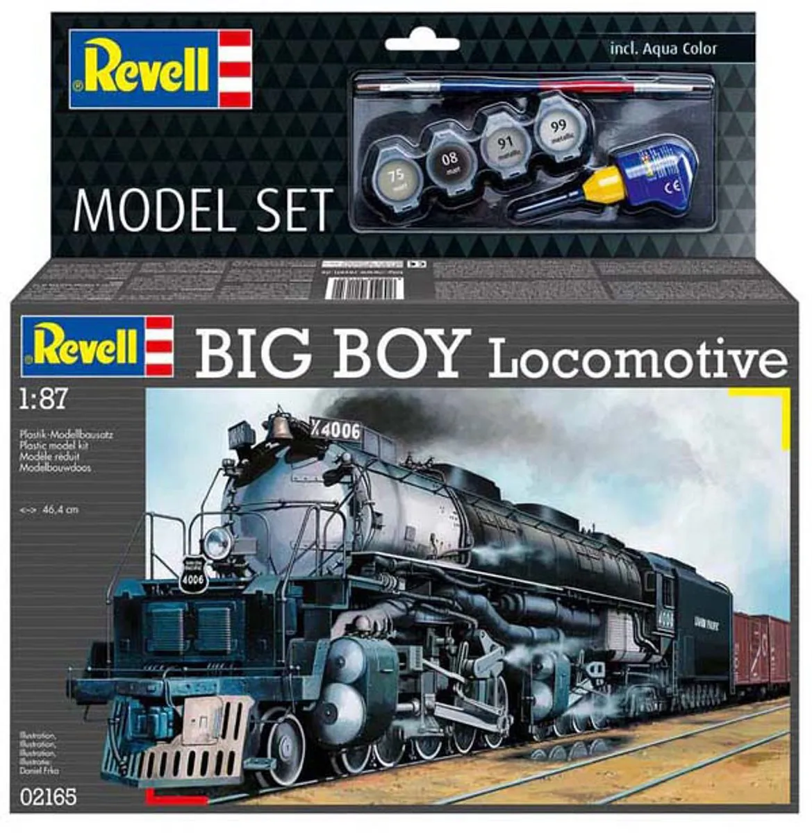 Revell 62165 Big Boy Locomotief Modelbouwpakket - 1:87 - 87 Onderdelen