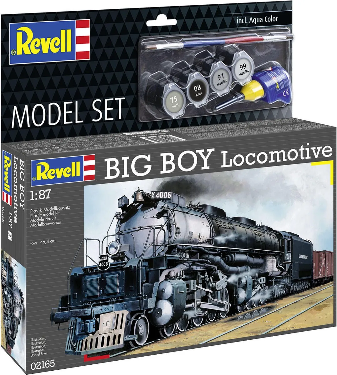 Revell 62165 Big Boy Locomotief Modelbouwpakket - 1:87 - 87 Onderdelen