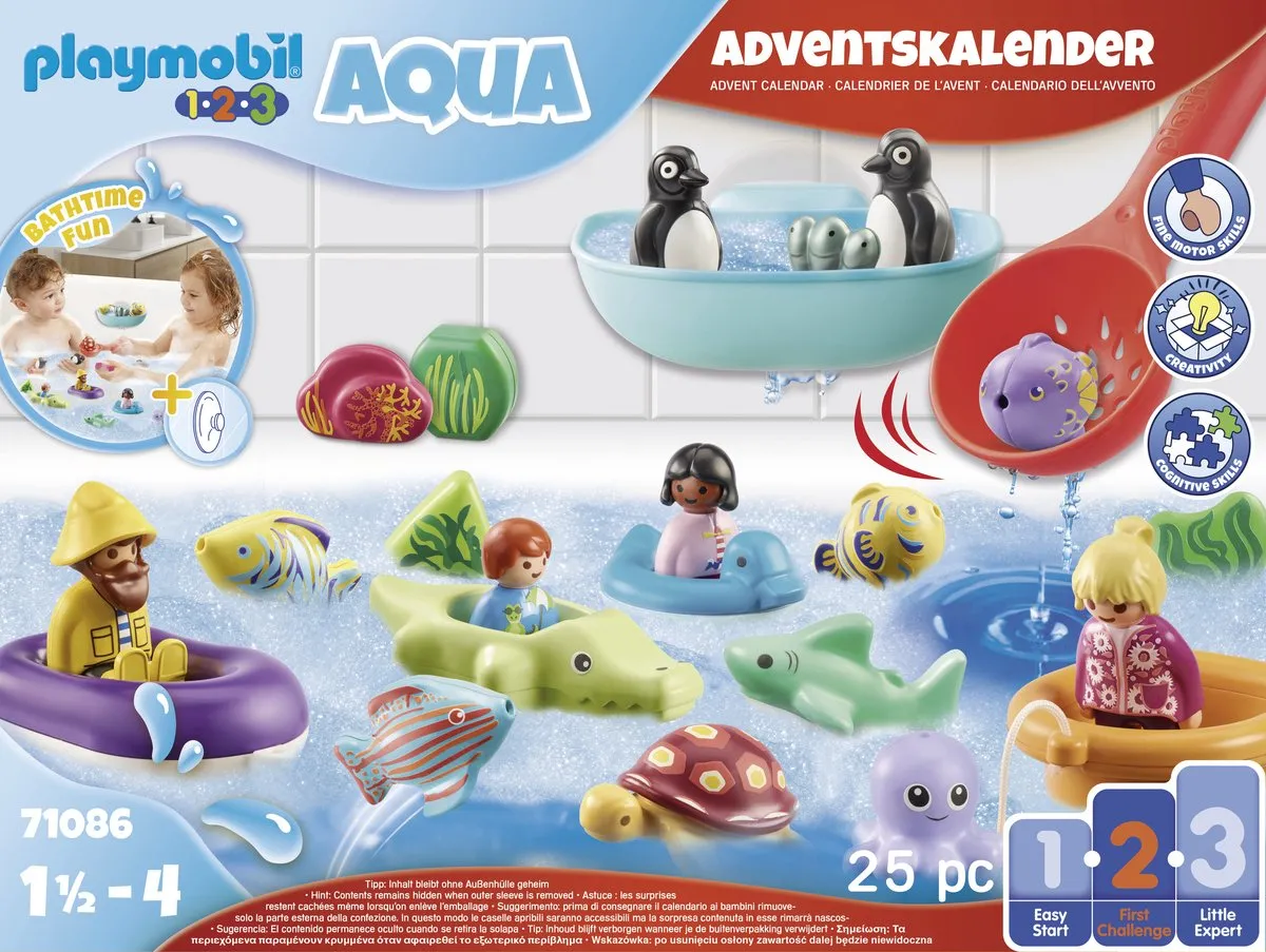 Playmobil 1.2.3 Aqua Adventskalender 2022 - Badplezier 71086
